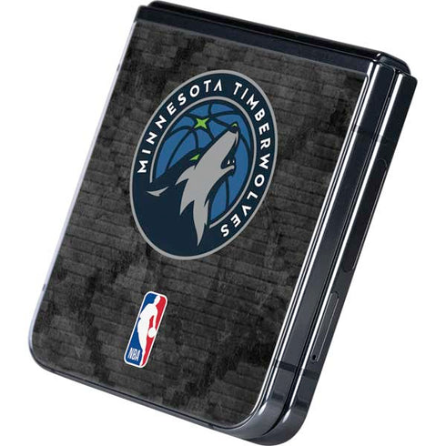 NBA Minnesota Timberwolves Dark Rust Galaxy Z Flip5 5G Skin